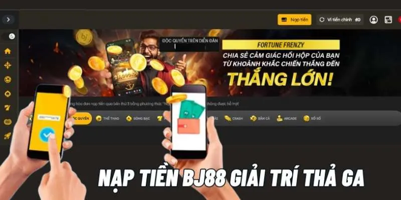 Nạp tiền qua ví điện tử tiện lợi và miễn phí